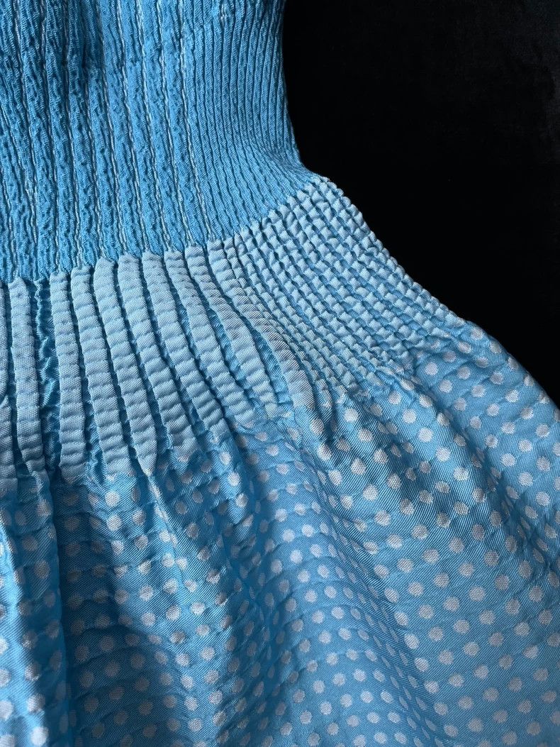 Issey Miyake Issey Miyake size:2 Light blue mainline polka dot short-sl Size M / US 6-8 / IT 42-44 - 7 Thumbnail