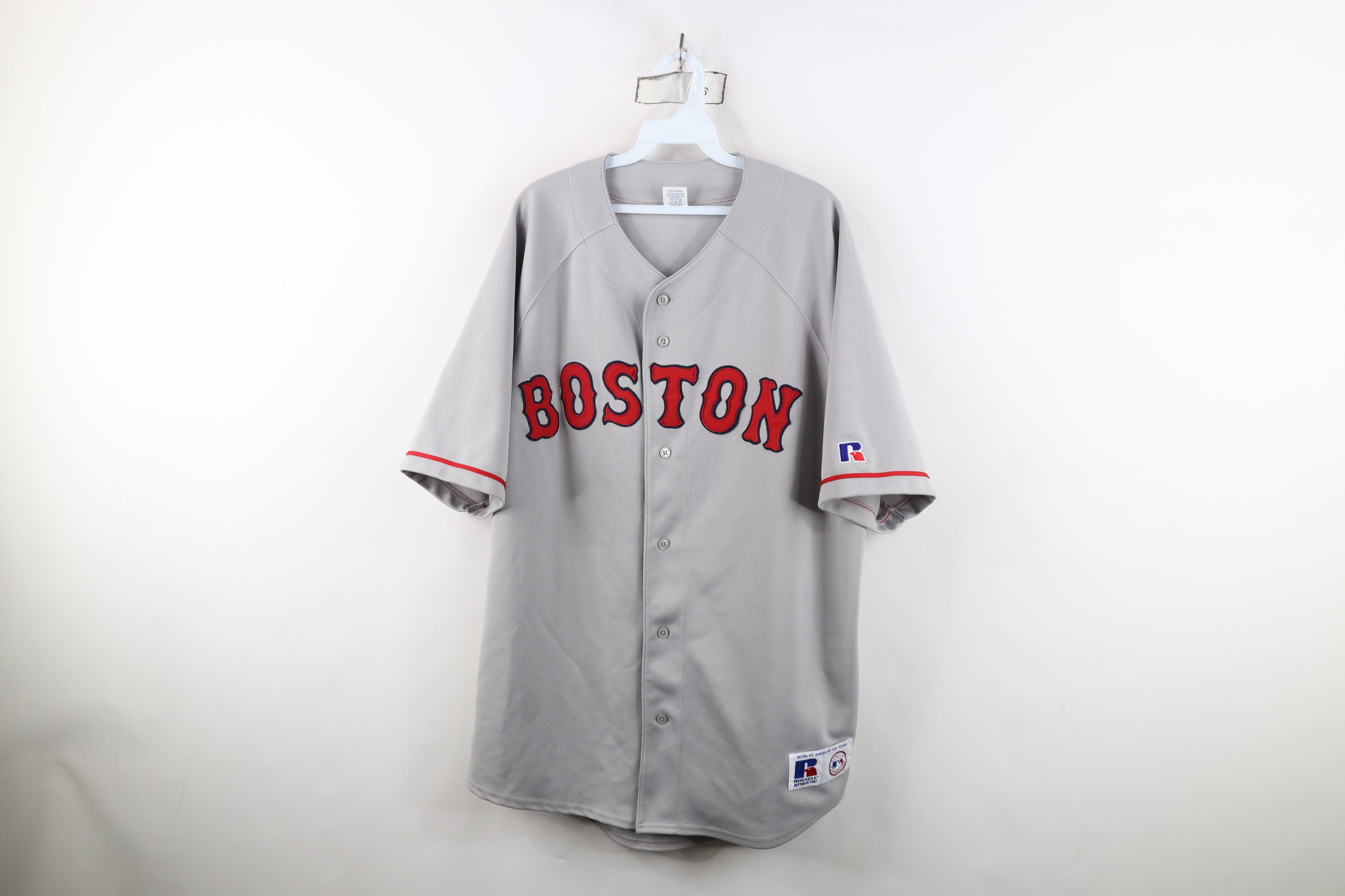 Russell Athletic Vintage 80s 90s Russell Athletic Baseball Jersey Gray Stitch Size US XXL / EU 58 / 5 - 1 Thumbnail