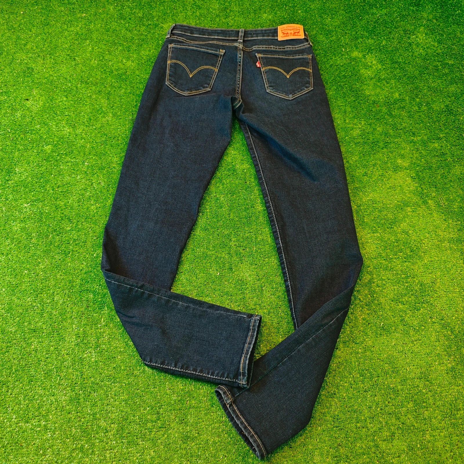 Levi's Levi's 711 Jeans Womens 27 skinny slim fit dark blue zip fly Size 27" / US 4 / IT 40 - 3 Thumbnail