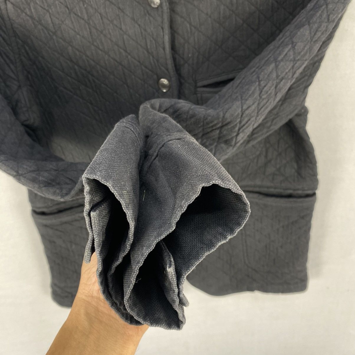 Designer Vintage Workwear Armen Made In France Quilted Jacket. Size XXS / US 00 / IT 34 - 9 Thumbnail