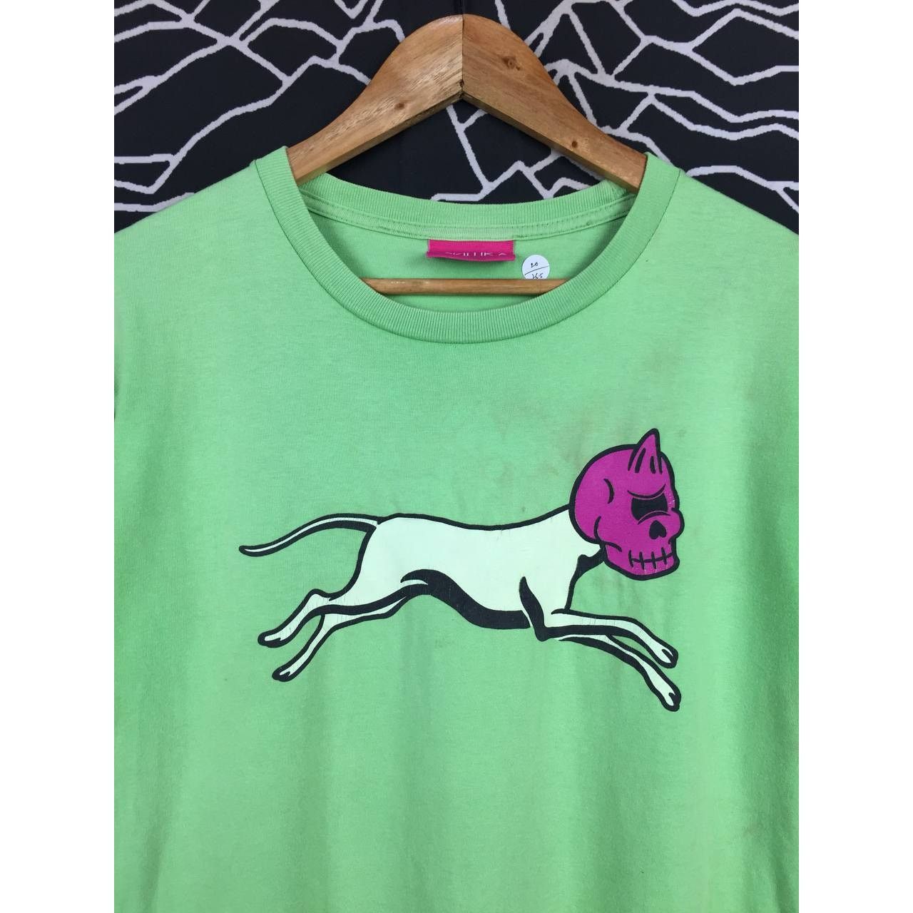 Mishka Mishka NYC Running Cat Skull Graphic Streetwear Tee Size US M / EU 48-50 / 2 - 3 Thumbnail