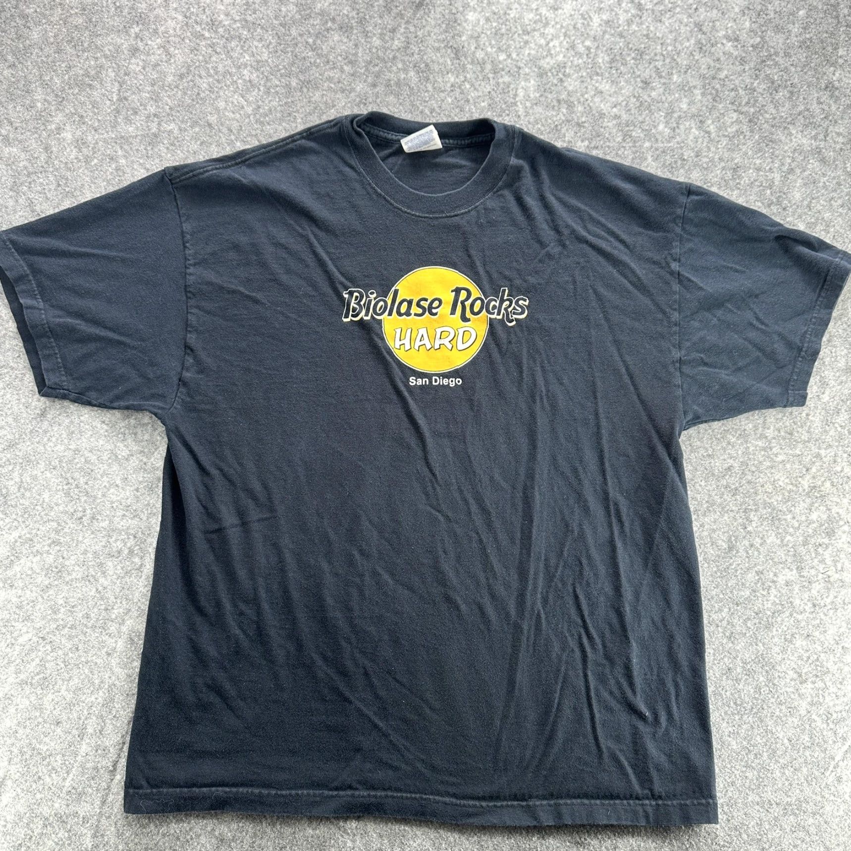 Hanes **BIOLASE ROCKS HARD SAN DIEGO PROMO T-SHIRT MEN'S XL BLACK** User: BIOLASE ROCKS HARD SAN DIEGO PROMO T-SHIRT MEN'S XL BLACK Size US XL / EU 56 / 4 - 2 Thumbnail