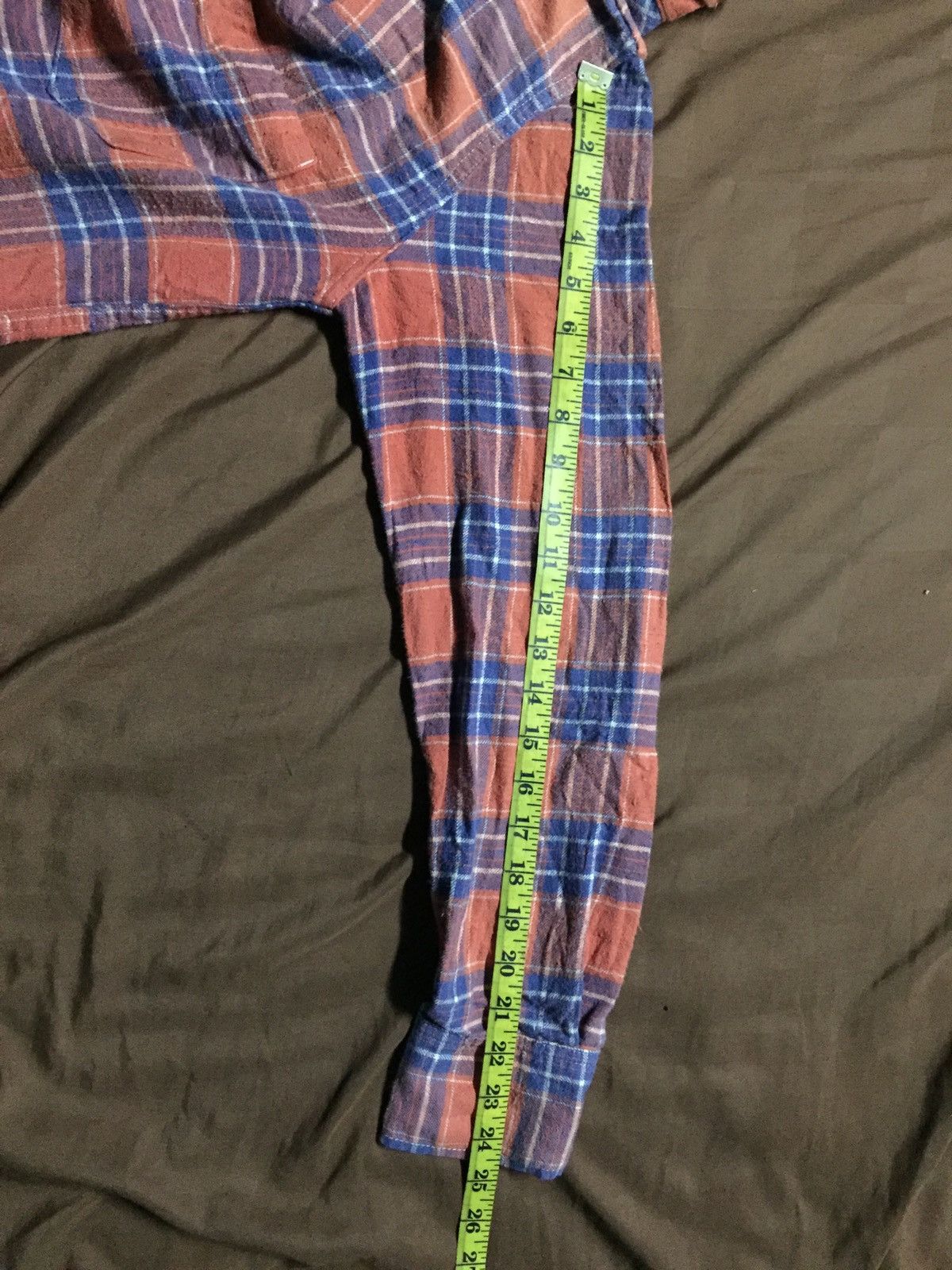 Japanese Brand × Remi Relief Remi Relief Plaid Tartan Button Up Distressed Shirt Size US M / EU 48-50 / 2 - 11 Thumbnail