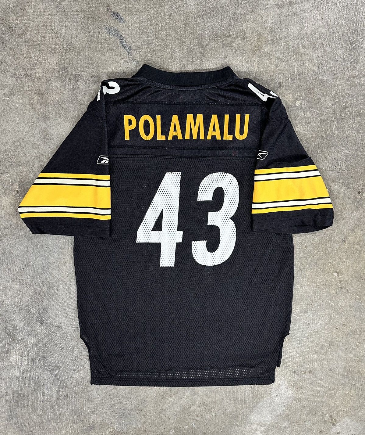 NFL × Reebok × Vintage Crazy Y2K Reebok Pittsburg Steelers Polamalu Jersey Size S / US 4 / IT 40 - 2 Thumbnail