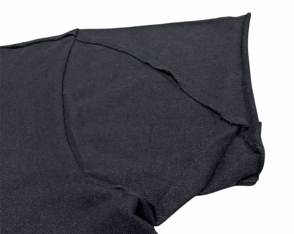 If Six Was Nine 🔥Y2K Black Asymmetric Stitch Raw Edge Shirt Rick Owens Style Size US S / EU 44-46 / 1 - 12 Thumbnail