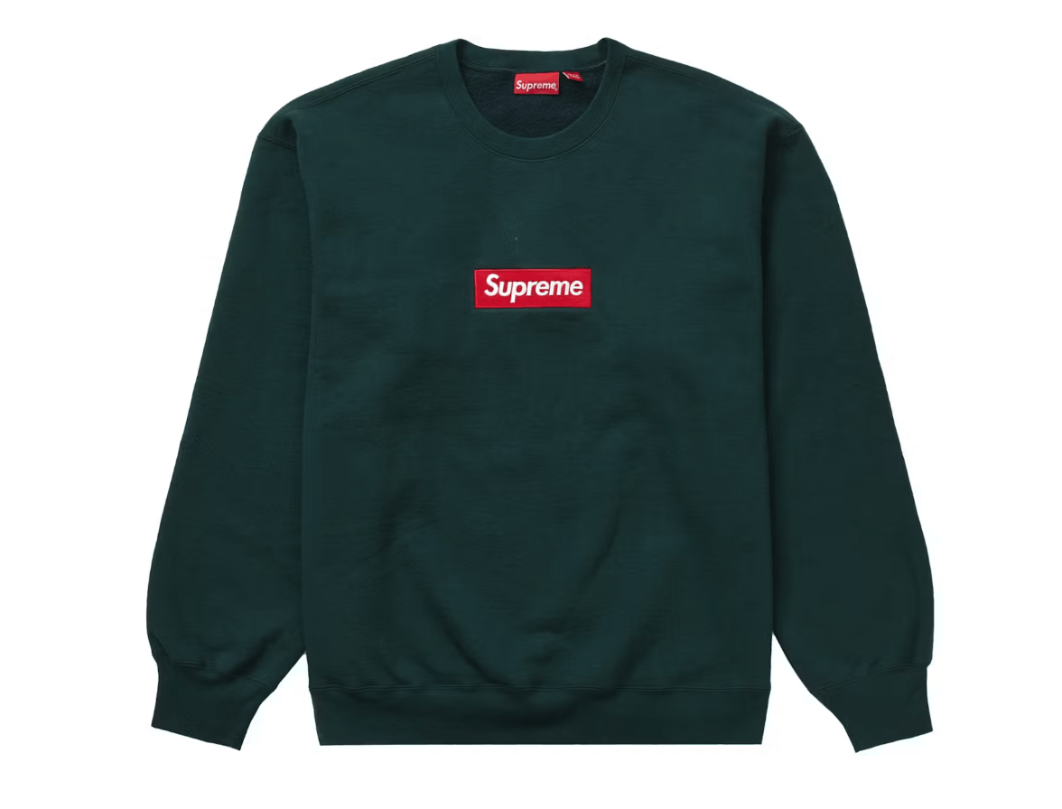 Supreme Supreme Box Logo Crewneck (FW22) Dark Pine Size XL