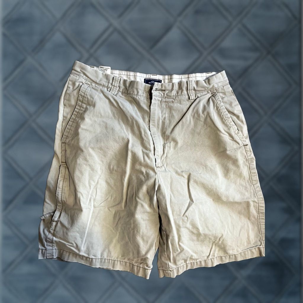 Dockers DOCKERS Men's Bermuda Shorts 34 Beige Casual Cotton Solid Pockets Regular Fit Size US 34 / EU 50 - 1 Thumbnail