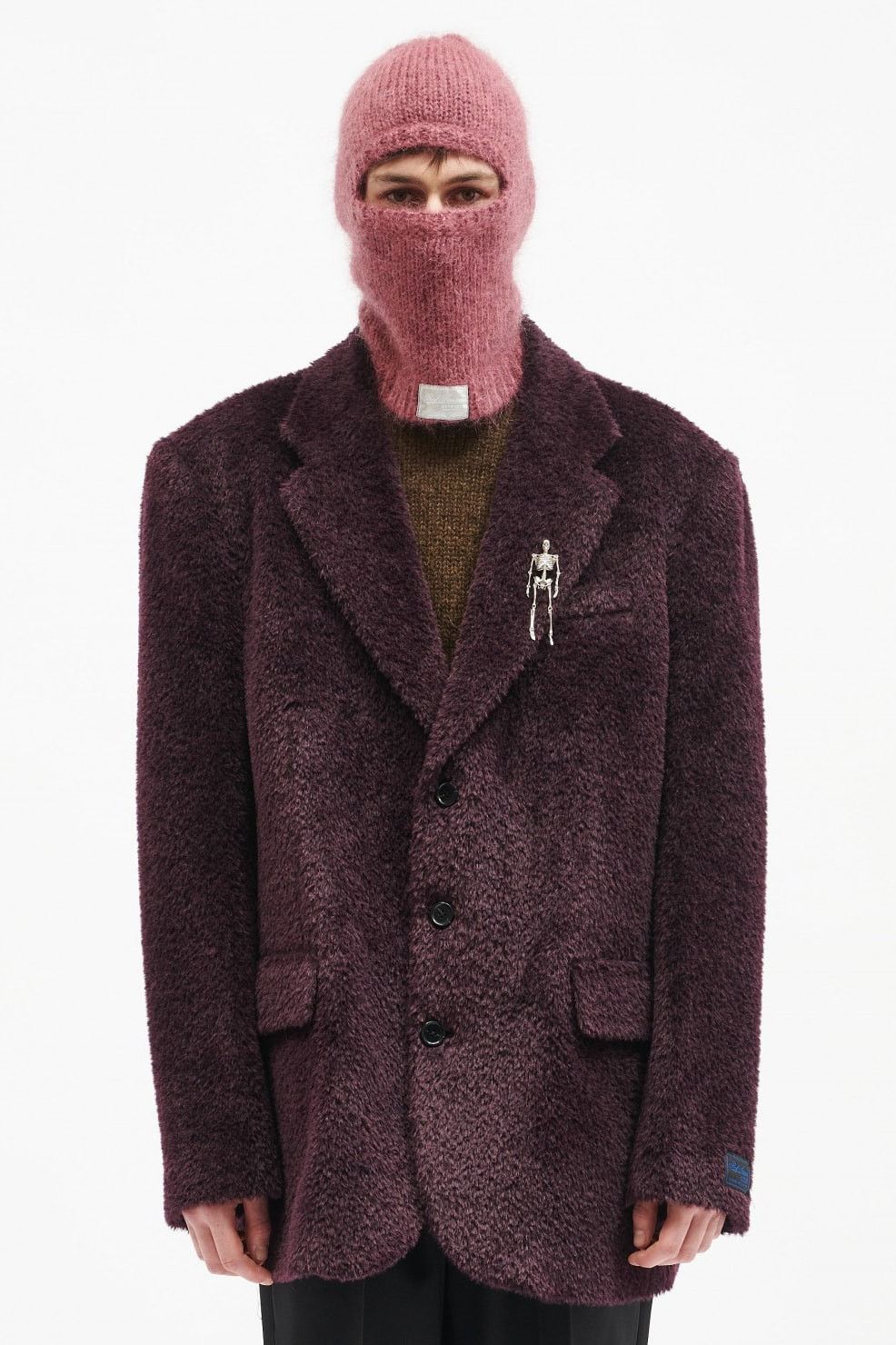 Raf Simons RARE Raf Simons AW22 Runway Fuzzy Blazer Size US S / EU 44-46 / 1 - 2 Thumbnail