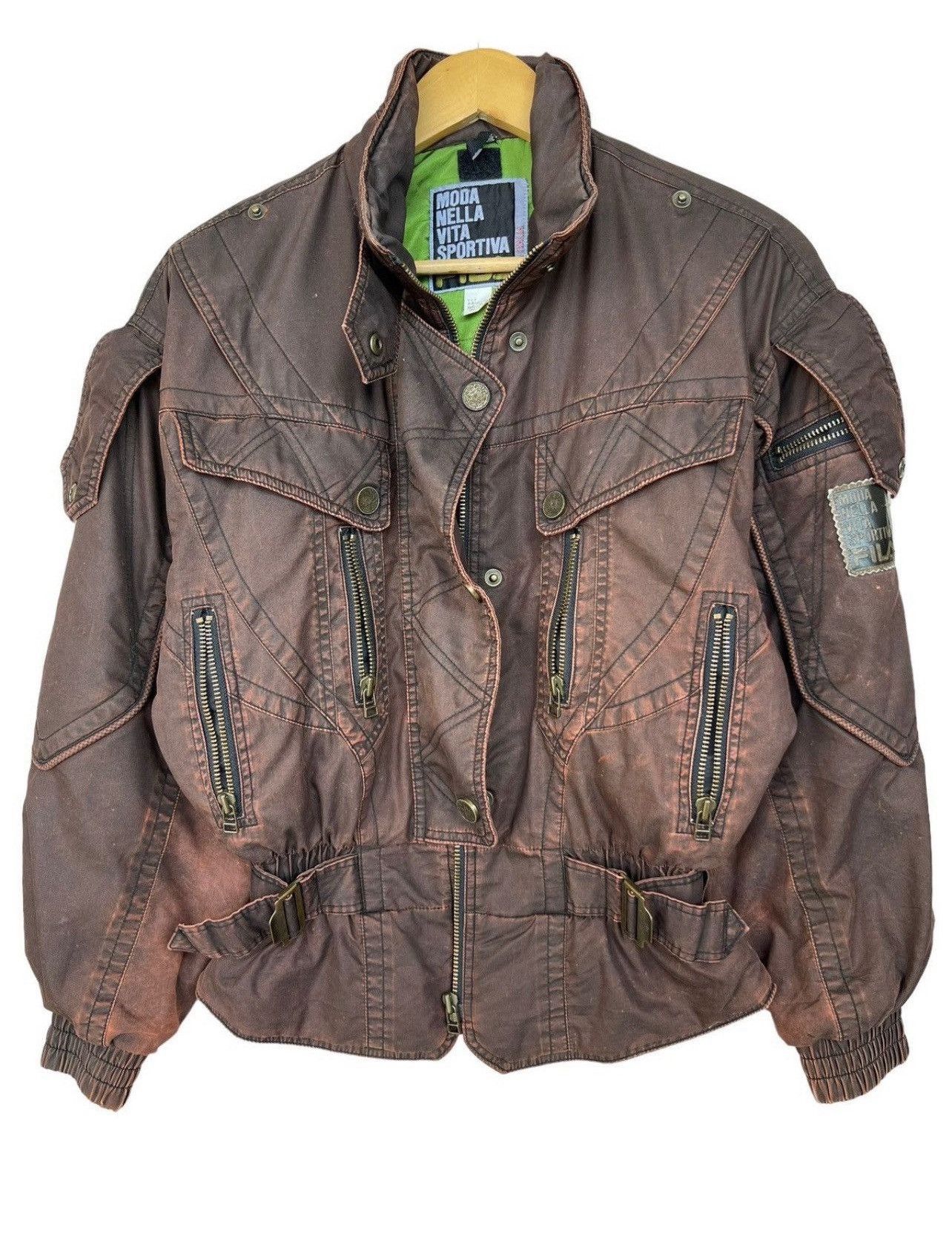 Fila Vintage Sun Faded Fila MA-1 Distressed ParaBomber Jacket Size US M / EU 48-50 / 2 - 6 Thumbnail
