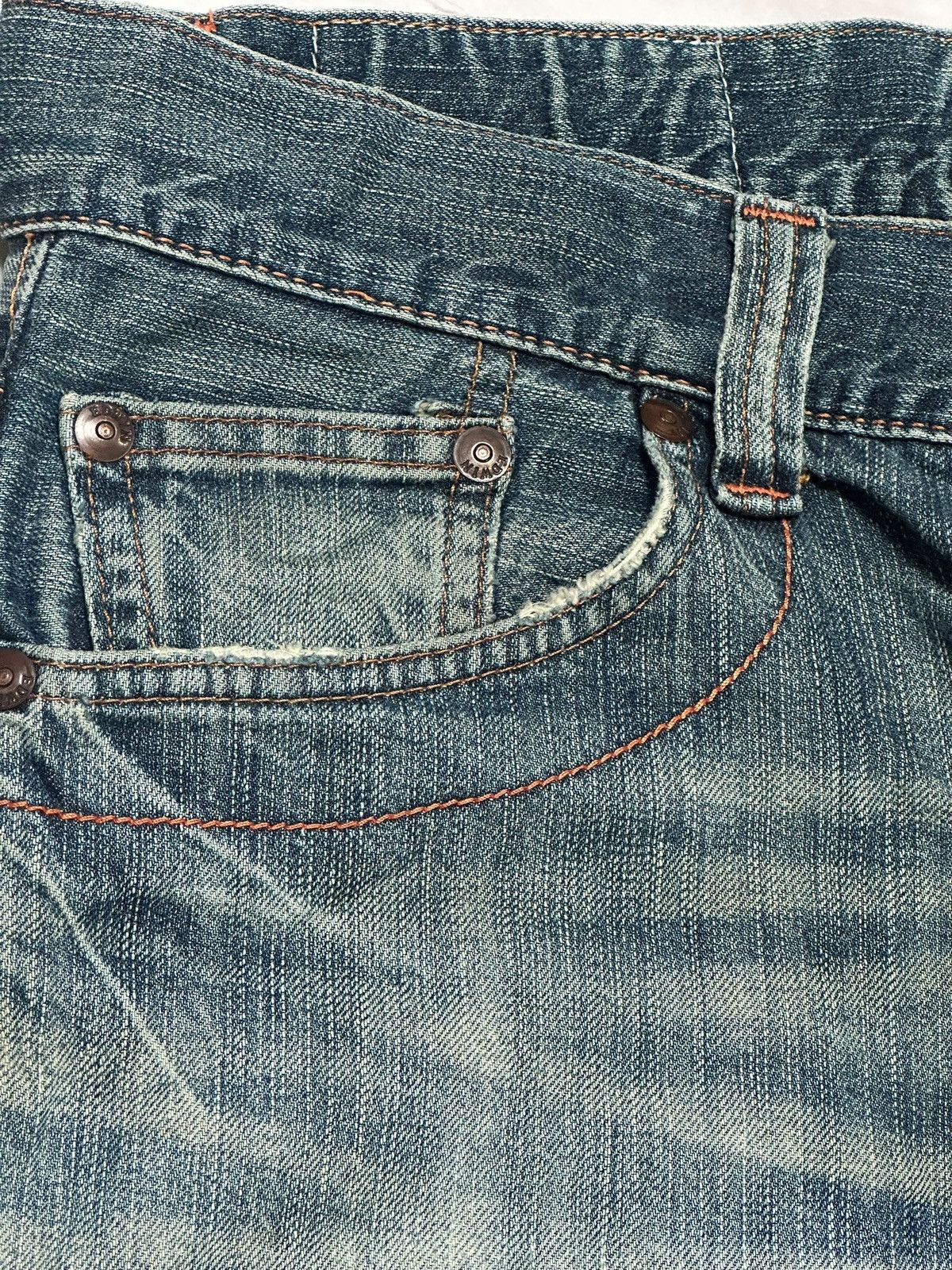 Edwin Edwin 403XVS Jeans | Authentic Denim | Rare Orange Stitching Size US 35 - 5 Thumbnail