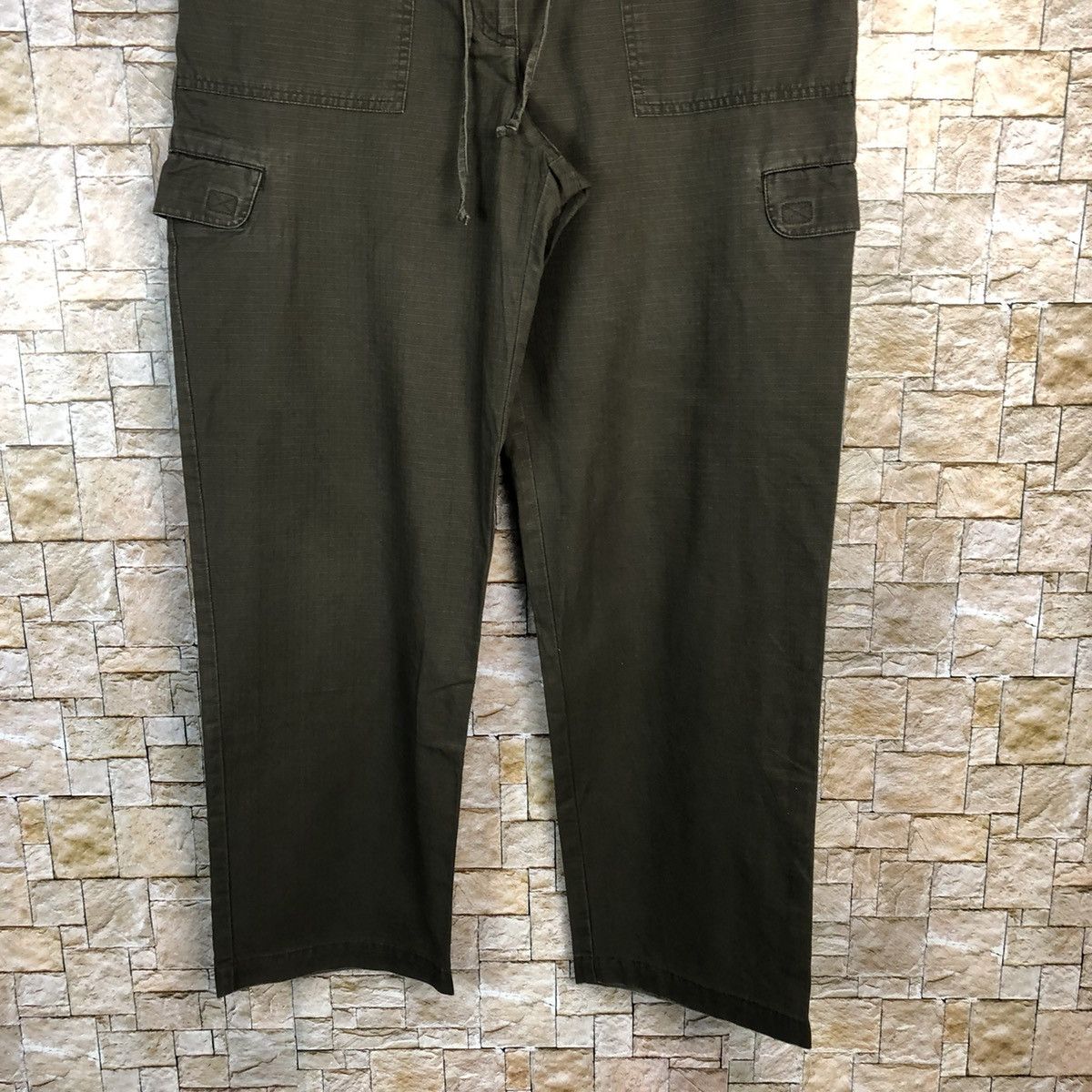 L.L. Bean L.L.Bean Dark Green Cargo Multipocket Pants #A313 Size 30" / US 8 / IT 44 - 3 Thumbnail