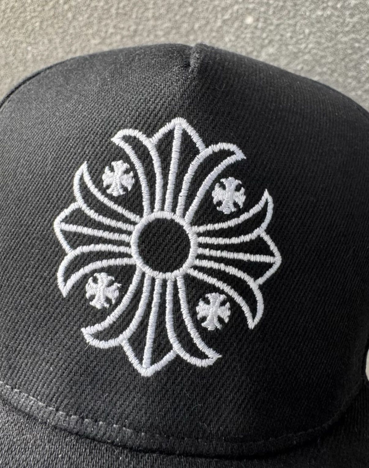 Chrome Hearts Chrome Hearts Cross Floral Embroidered Baseball Cap Size ONE SIZE - 6 Thumbnail