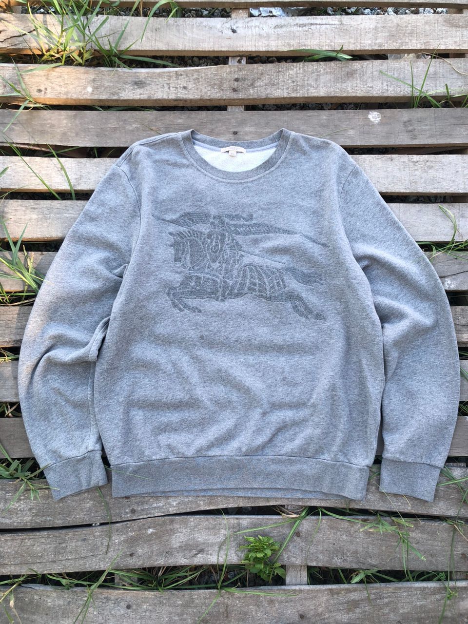Burberry Burberry Brit Big Logo Sweatshirt Embroidery Size US L / EU 52-54 / 3 - 1 Thumbnail