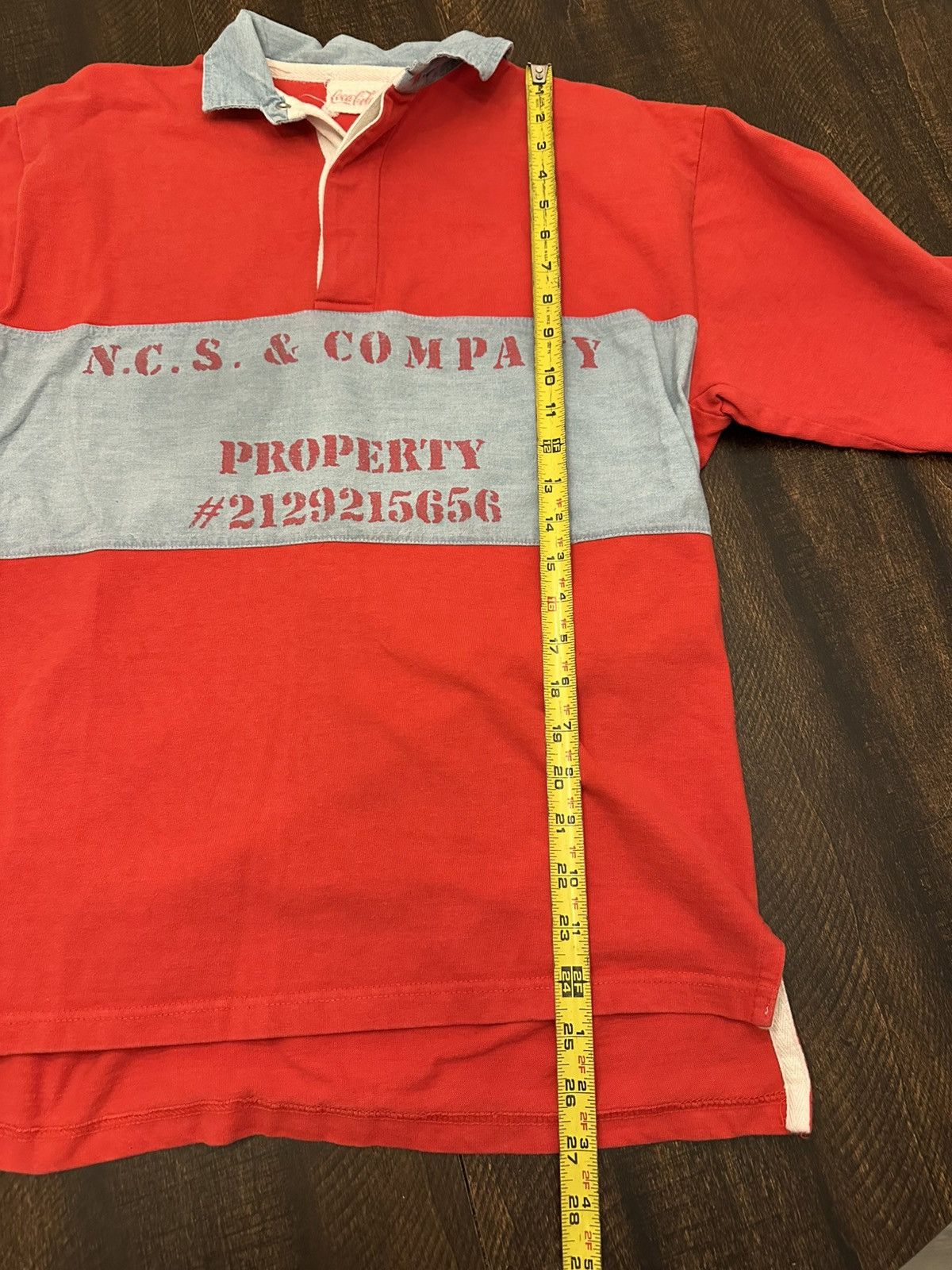 Coca Cola VTG 80’s Coca Cola Men’s Rugby Shirt Logo Pullover L/S-Med Size US M / EU 48-50 / 2 - 5 Thumbnail