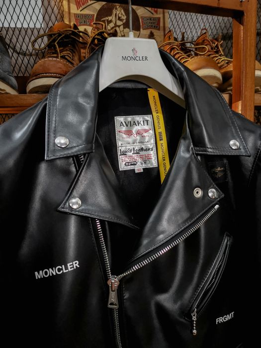 正規店仕入れの moncler×fragment×Lewis 2021 Leathers ジャケット