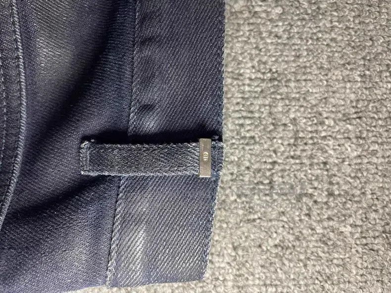 Dior Dior Paint Brushed Gold Dust Deep Blue Stretch Jeans Size US 29 - 7 Thumbnail