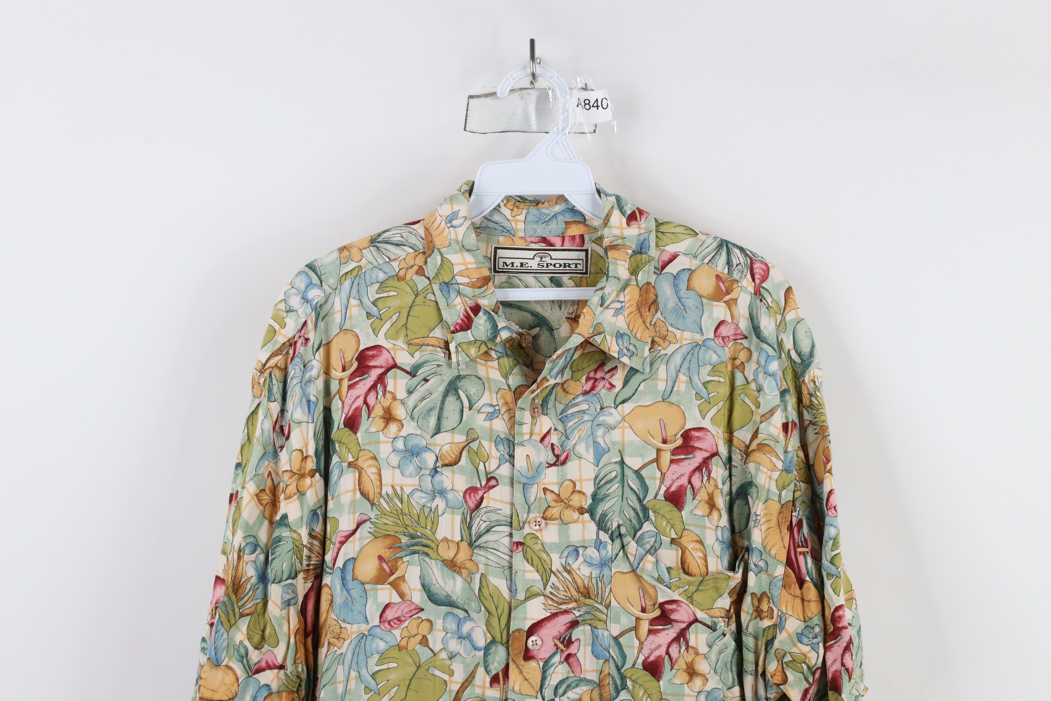 Vintage Vintage 90s Streetwear Flower All Over Print Button Shirt Size US XL / EU 56 / 4 - 2 Thumbnail
