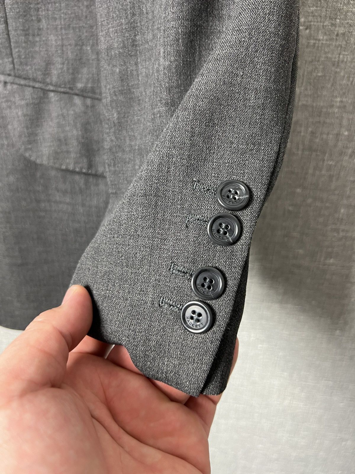 Hackett × Loro Piana Hackett London Travel Suit Ing Loro Piana Wool Blazer Jacket Size 40R - 8 Thumbnail