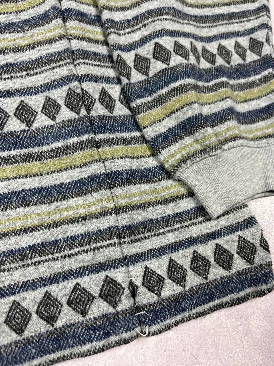 Givenchy Givenchy Men's Collared Geometric Knit Sweater Size US L / EU 52-54 / 3 - 14 Thumbnail