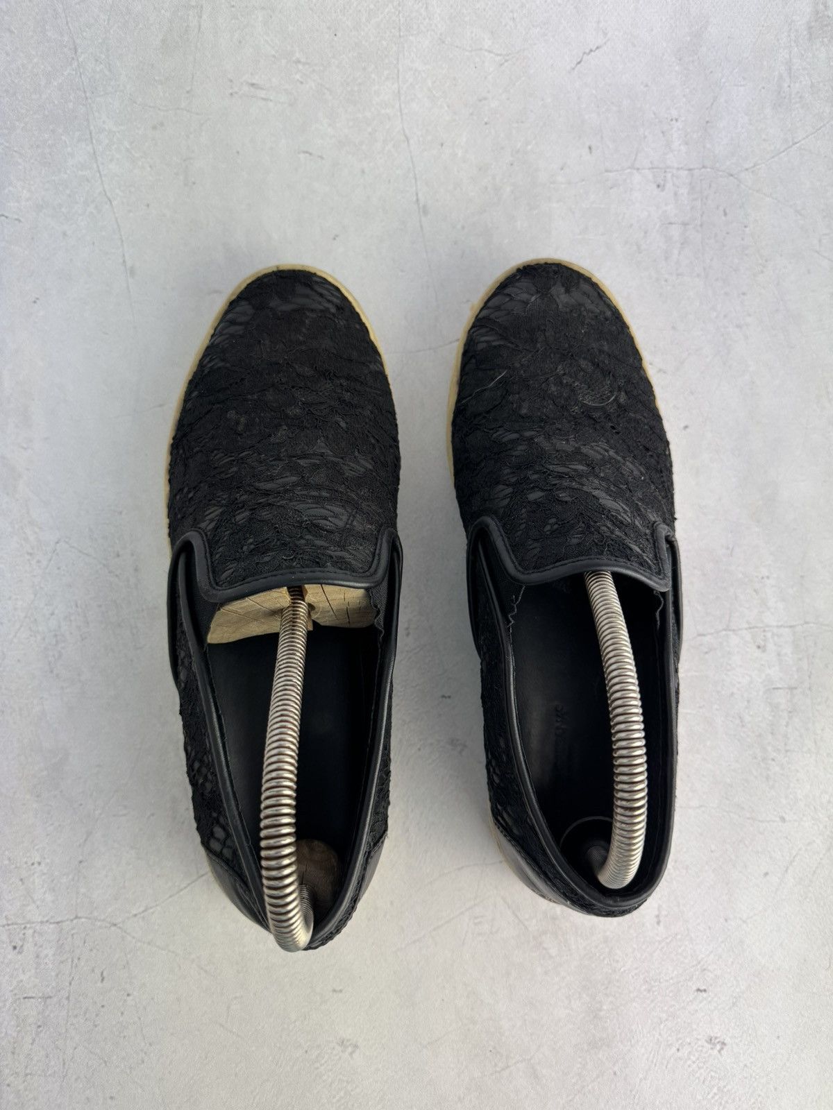 Dolce & Gabbana Dolce & Gabbana Slip-On Sneakers Black Lace size 39 Size US 9 / IT 39 - 4 Thumbnail