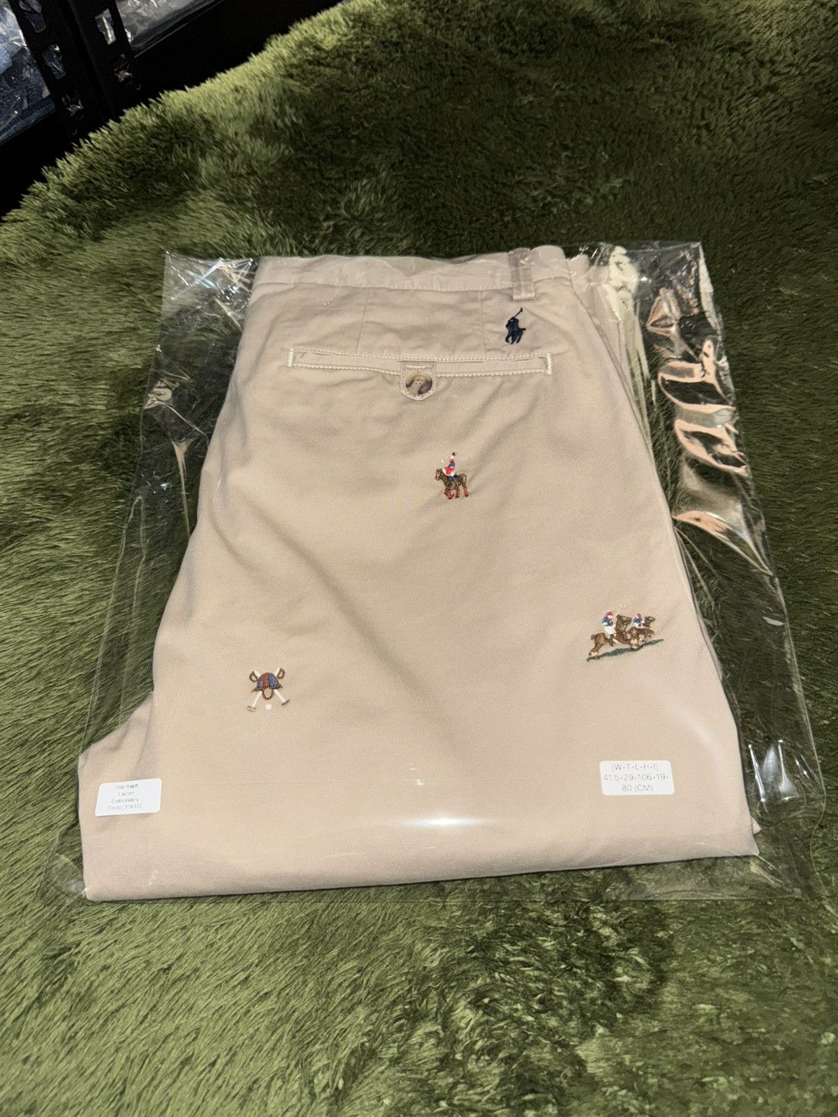 Polo Ralph Lauren [31x32] Polo Ralph Lauren Over Embroidered Logo Chino Pants Size US 31 - 13 Thumbnail