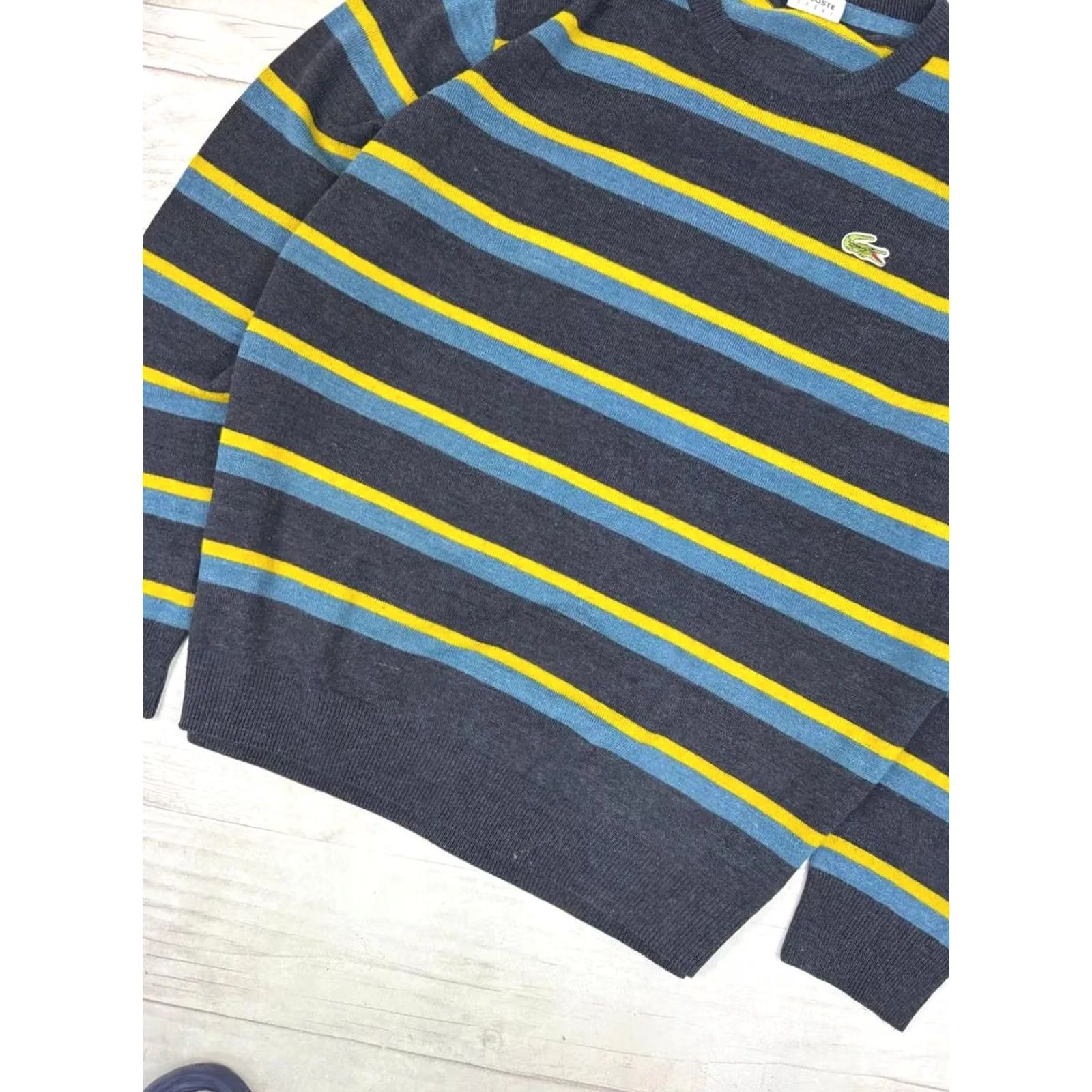 Lacoste VINTAGE Lacoste Sport Sweater Gray Size 2XL Men Size US XXL / EU 58 / 5 - 3 Thumbnail