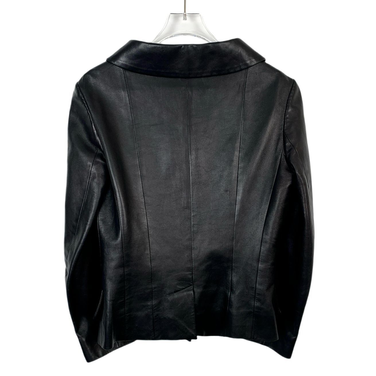 Dior H10163 Christian Dior Black Lambskin Leather Jacket Size XS / US 0-2 / IT 36-38 - 2 Thumbnail