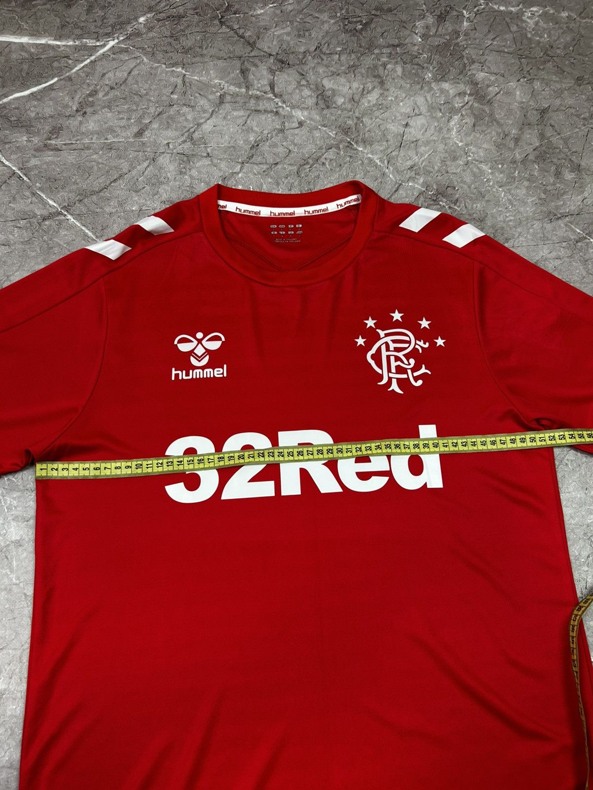 Hummel Hummel Glasgow Rangers 32RED 1 football home jersey Size US L / EU 52-54 / 3 - 10 Thumbnail
