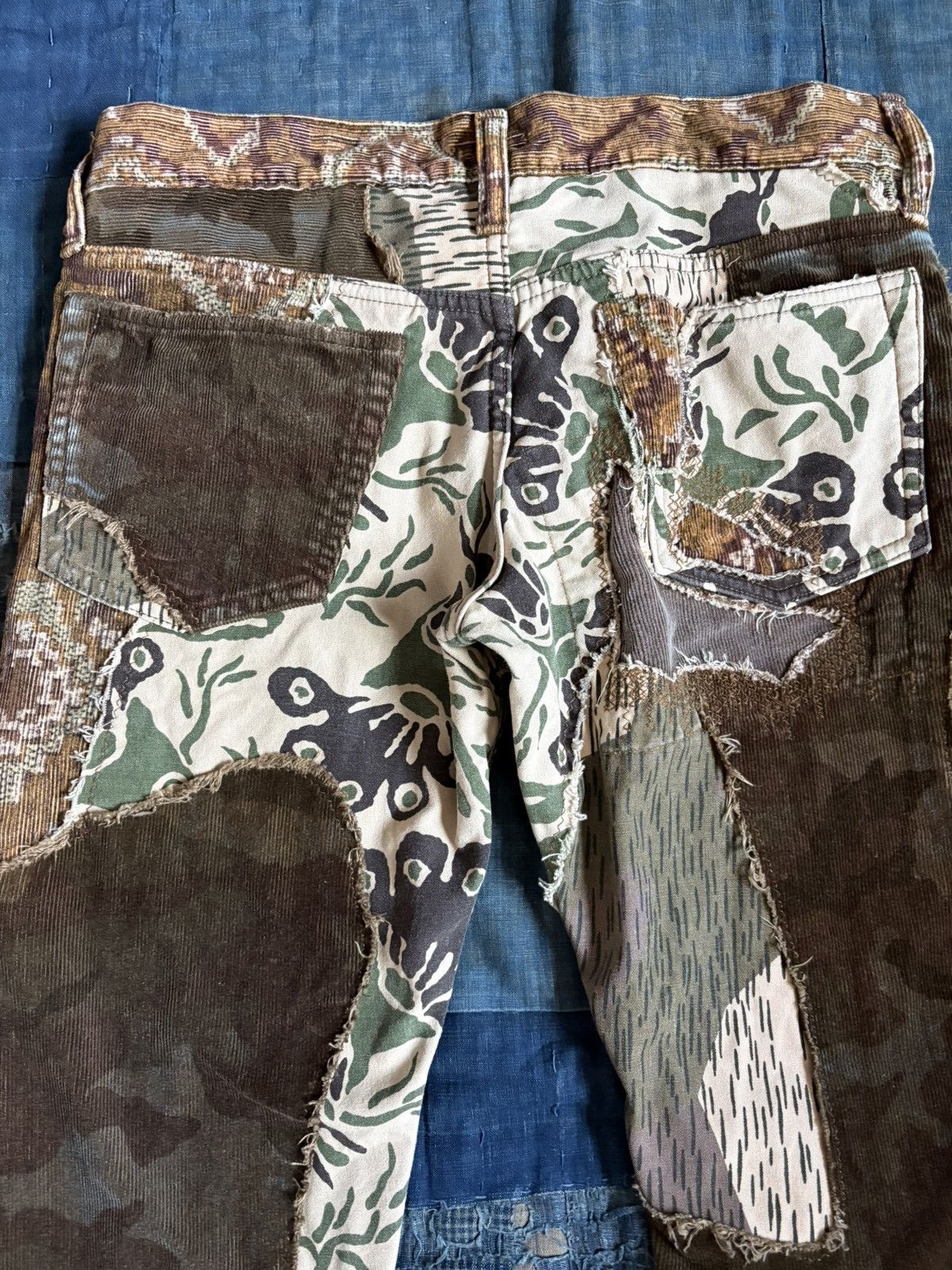 Kapital Kountry KOUNTRY Repair Mixed Pattern Corduroy Patchwork Jeans Size US 30 / EU 46 - 7 Thumbnail