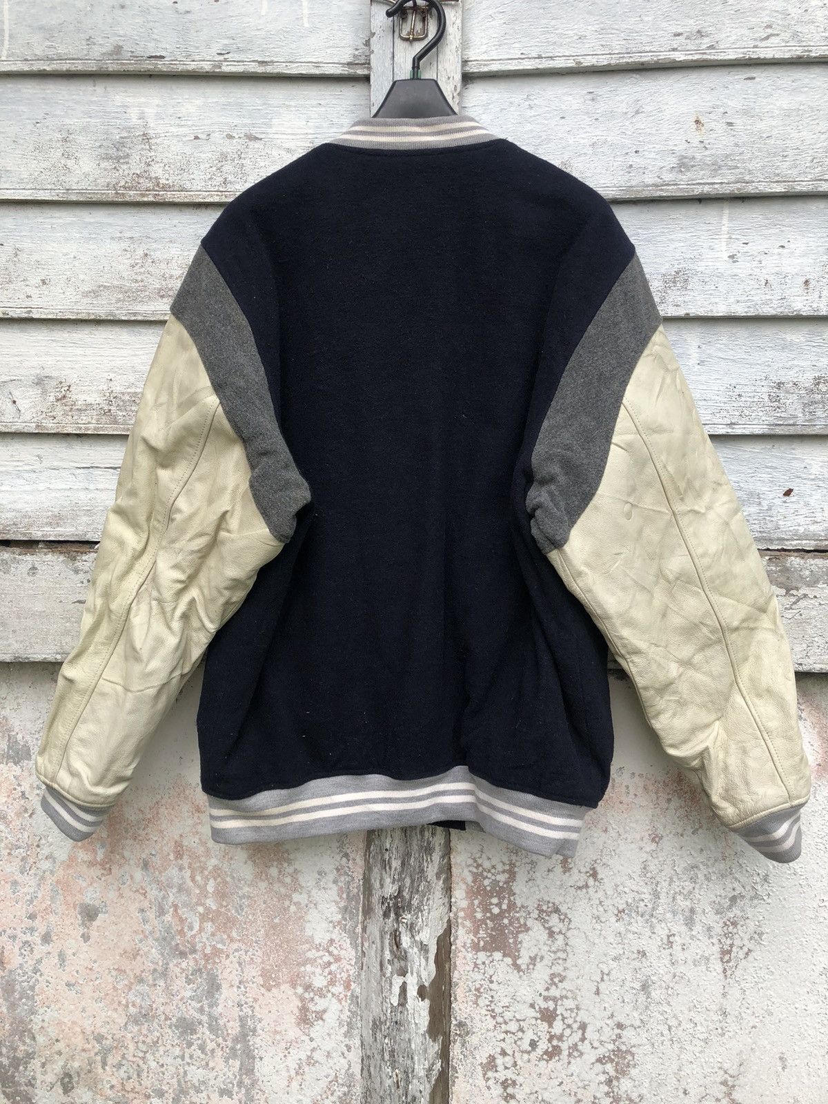 MasterPiece Rare Masterpiece Wool Leather Arm Varsity Jacket Size US L / EU 52-54 / 3 - 3 Thumbnail