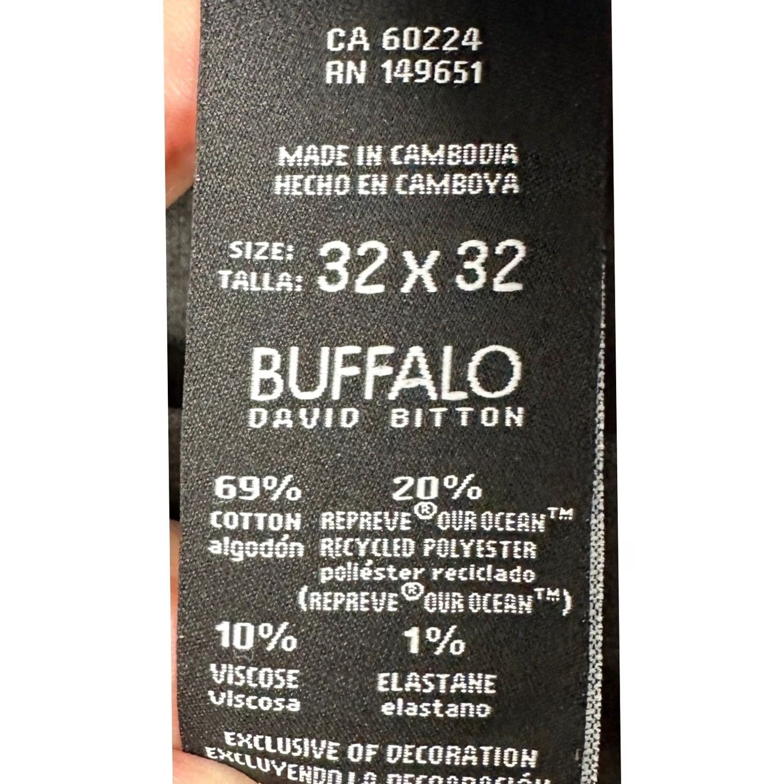 Buffalo David Bitton Buffalo David Bitton Jackson Jeans Mens 32X32 Blue Slim Straight 5 Pocket EUC Size US 32 / EU 48 - 4 Thumbnail