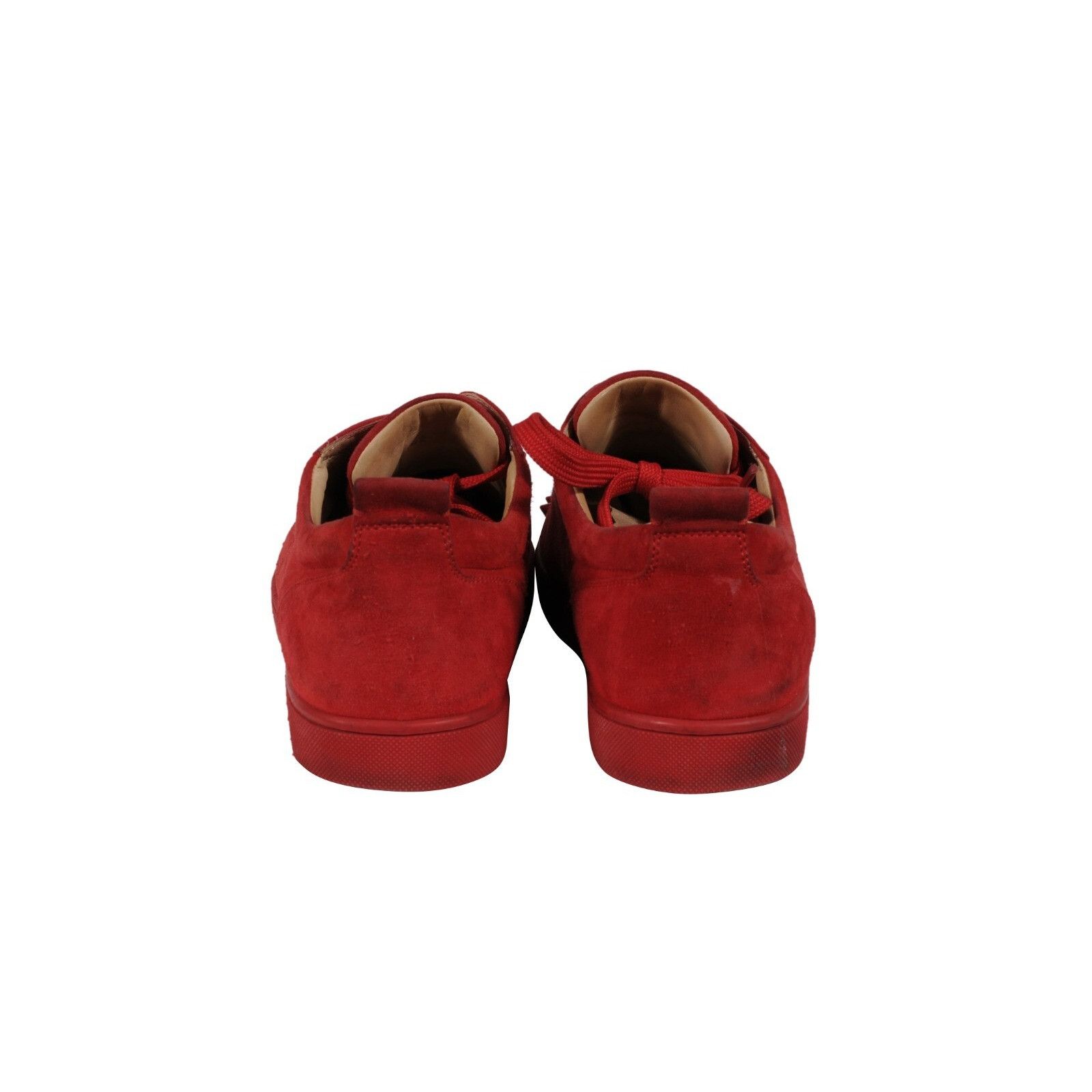 Christian Louboutin Louis Jr's Red Spike Suede Trainers Sneakers Low Top Size US 9 / EU 42 - 5 Thumbnail