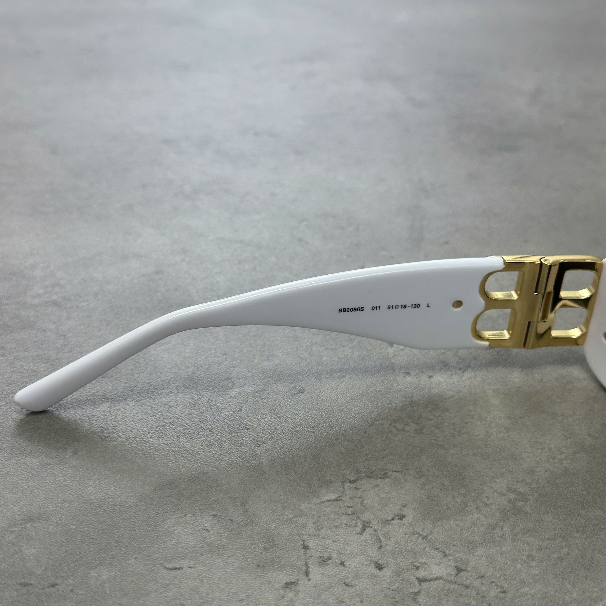 Balenciaga BALENCIAGA BB0096S 011 Dynasty Sunglasses WHITE Size ONE SIZE - 5 Thumbnail