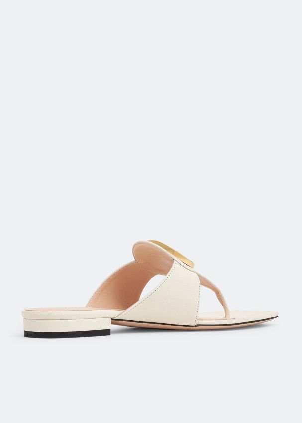 Gucci o1s1wg110425 Women's Gucci Blondie Thong Sandals in White Size US 5 / IT 35 - 3 Thumbnail