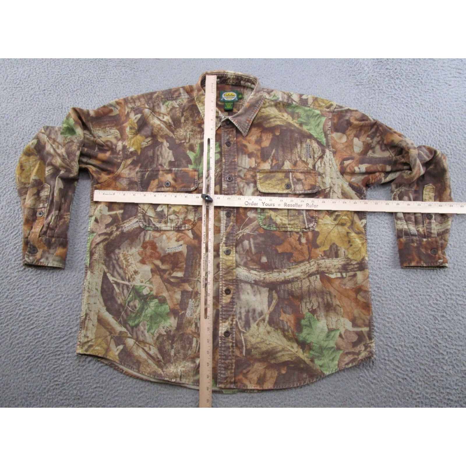 Vintage Cabela's Advantage Timber Camo Chamois Button-Up Shirt XL Men Camouflage 90s Hunting USA Tim#ber Oversized Vintage Style Size US XL / EU 56 / 4 - 4 Thumbnail
