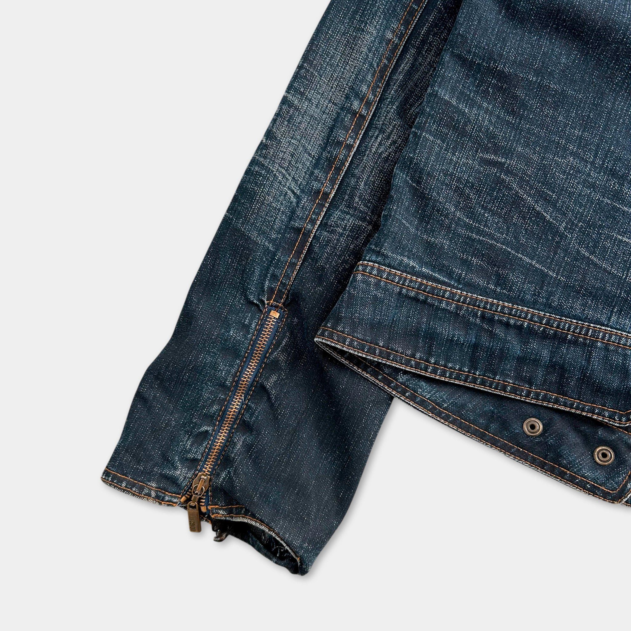 Just Cavalli Just Cavalli 2000's Blue Denim Jacket Size US S / EU 44-46 / 1 - 5 Thumbnail