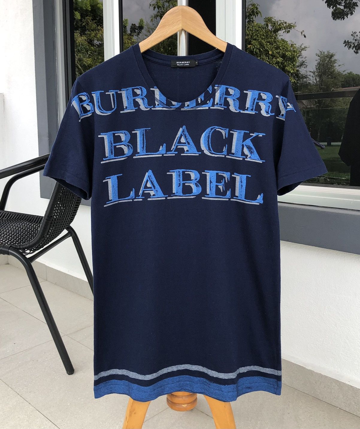 Burberry Burberry Black Label Spellout T-shirt Made In Japan 🇯🇵 Size US M / EU 48-50 / 2 - 6 Thumbnail