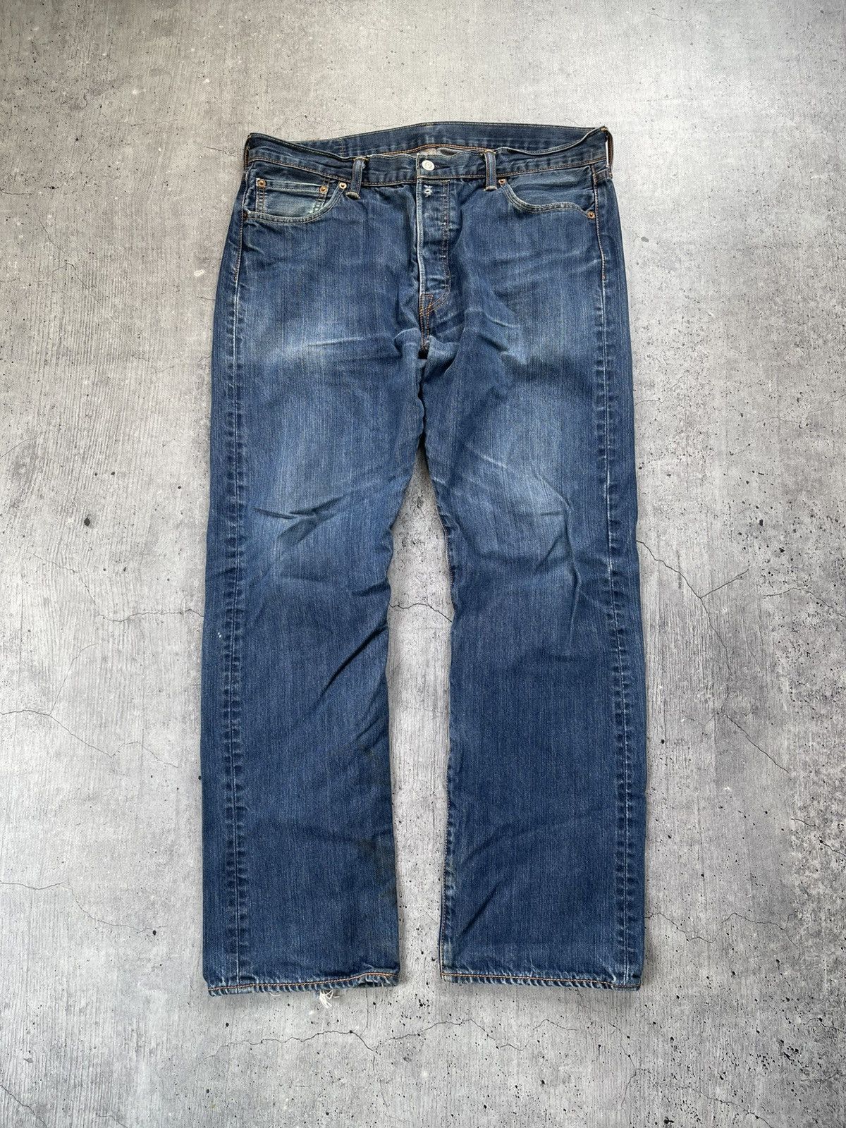 Jean × Levi's × Vintage Jeans LEVIS 501 Vintage Wash Blue Denim 90s Size US 36 / EU 52 - 6 Thumbnail