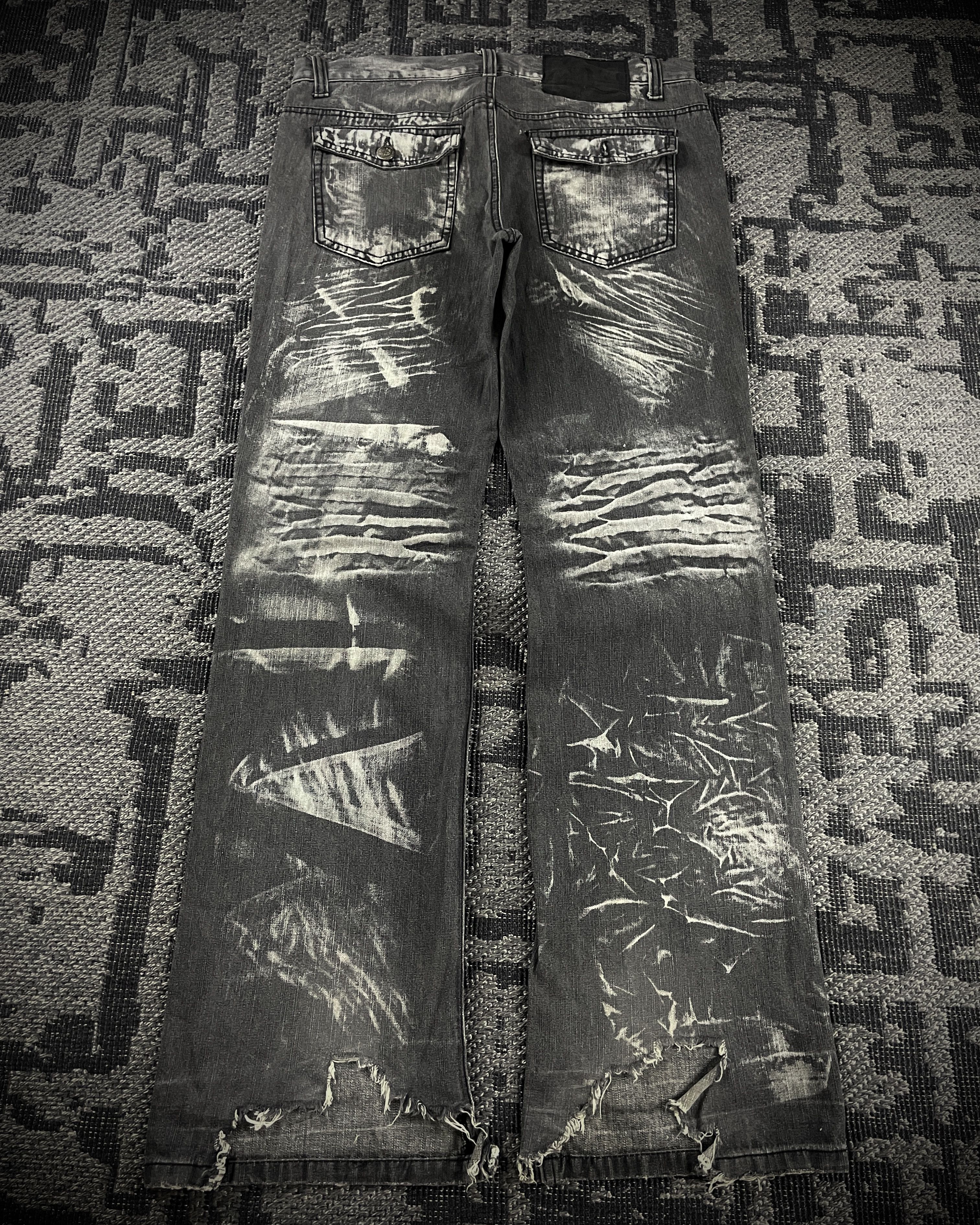 LOWBOX LOWBOX Dirty Washed Denim Size US 34 / EU 50 - 5 Thumbnail