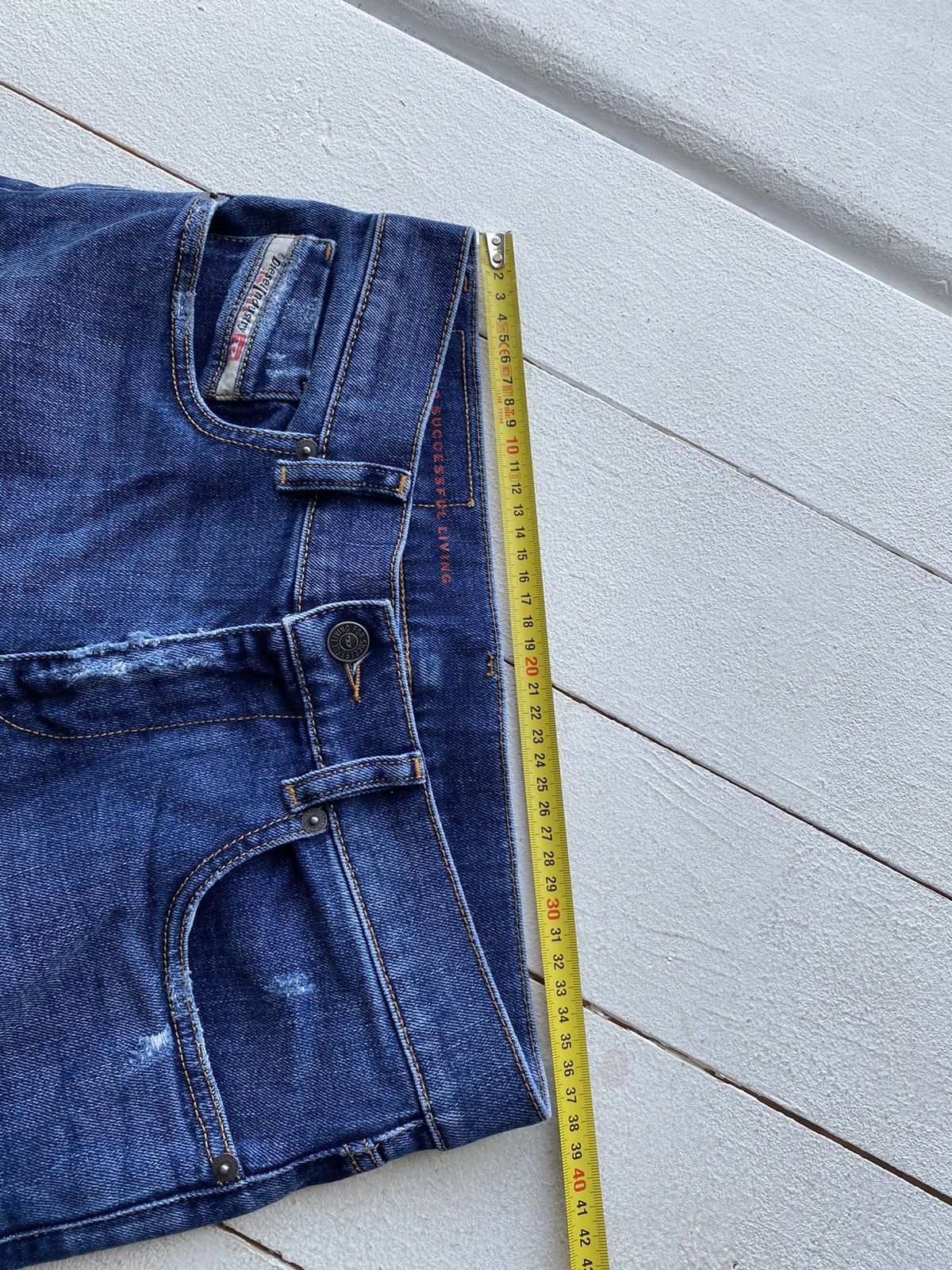 20471120 × Diesel Diesel Skinny Opium Luxury Designer Denim Jeans Gothic Punk Size US 29 - 7 Thumbnail