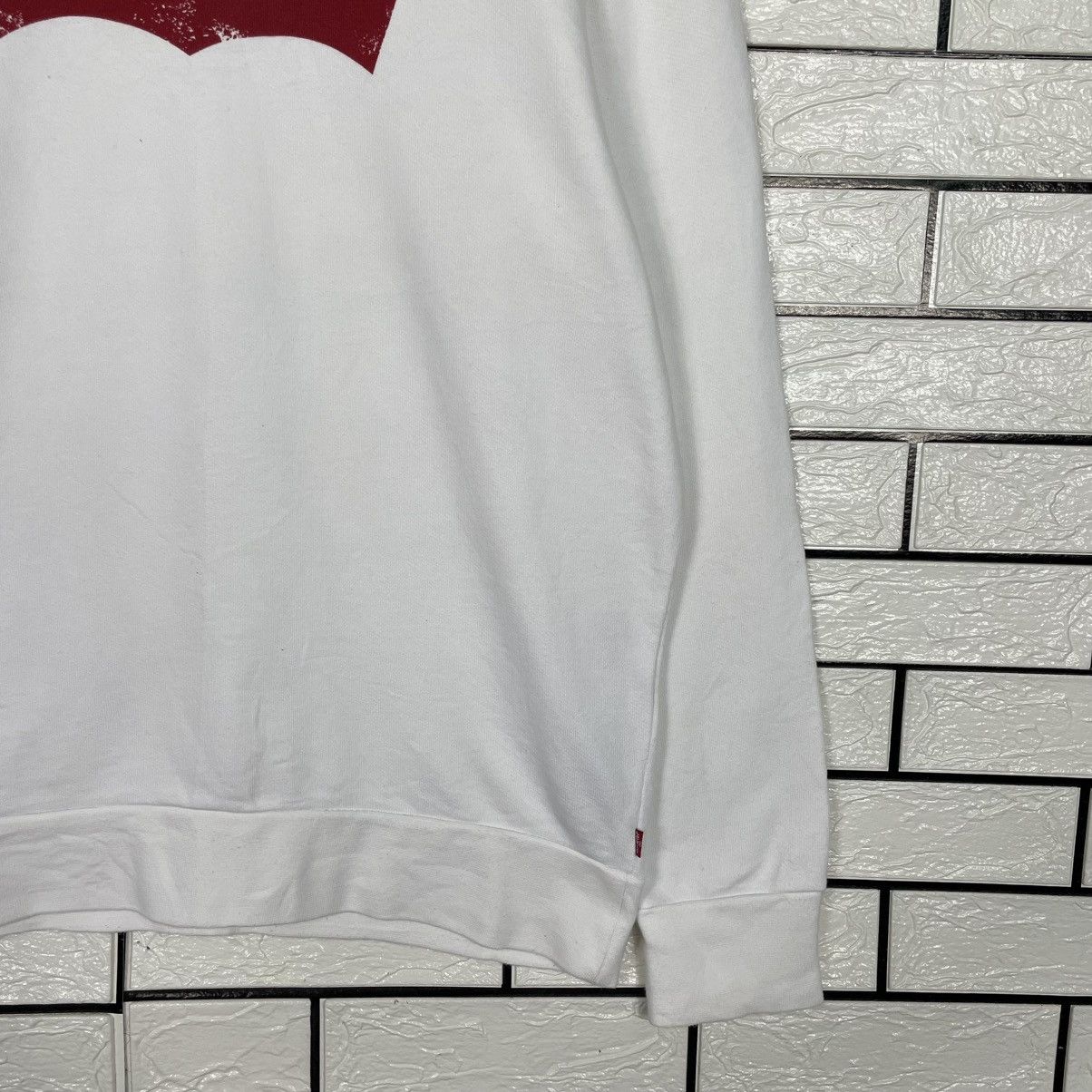 Levi's Levi's Big Logo White Crewneck Sweatshirt Size US M / EU 48-50 / 2 - 4 Thumbnail