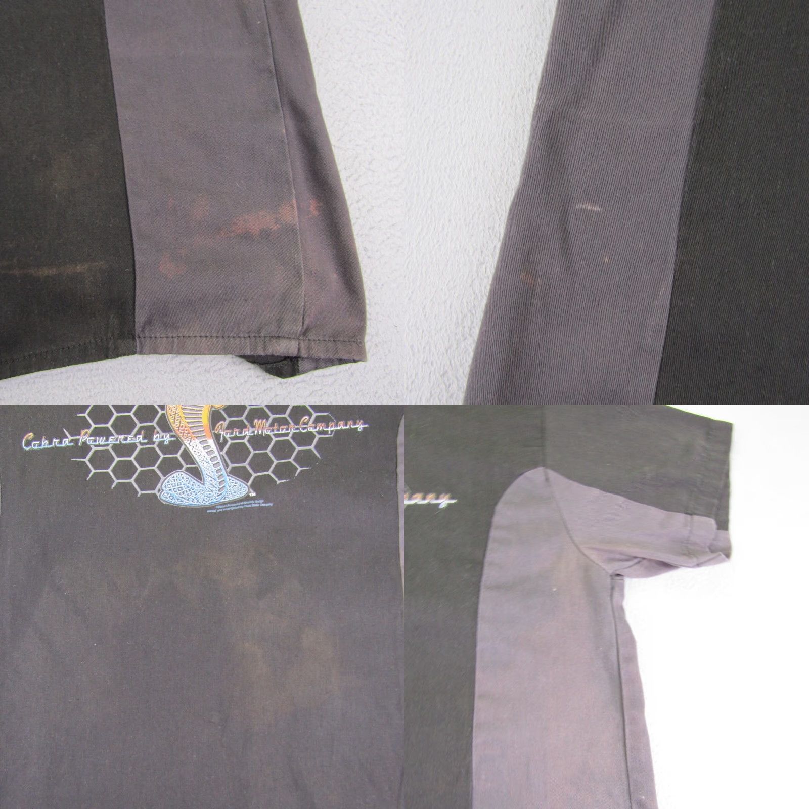 Vintage VINTAGE BikerWear Shirt Mens Medium Black Cotton Button-Up Casual 90s Motorcycle Rockabilly Size US M / EU 48-50 / 2 - 8 Thumbnail