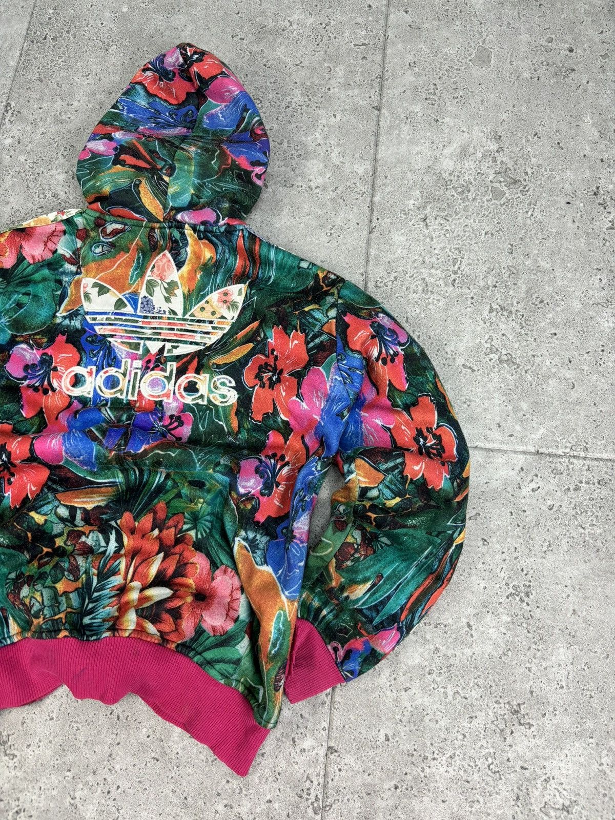Adidas × Japanese Brand × Vintage Crazy Hip Hop Rap Adidas ZIP Up Hoodie 90s Big Logo 3 Stripe Size US M / EU 48-50 / 2 - 1 Thumbnail