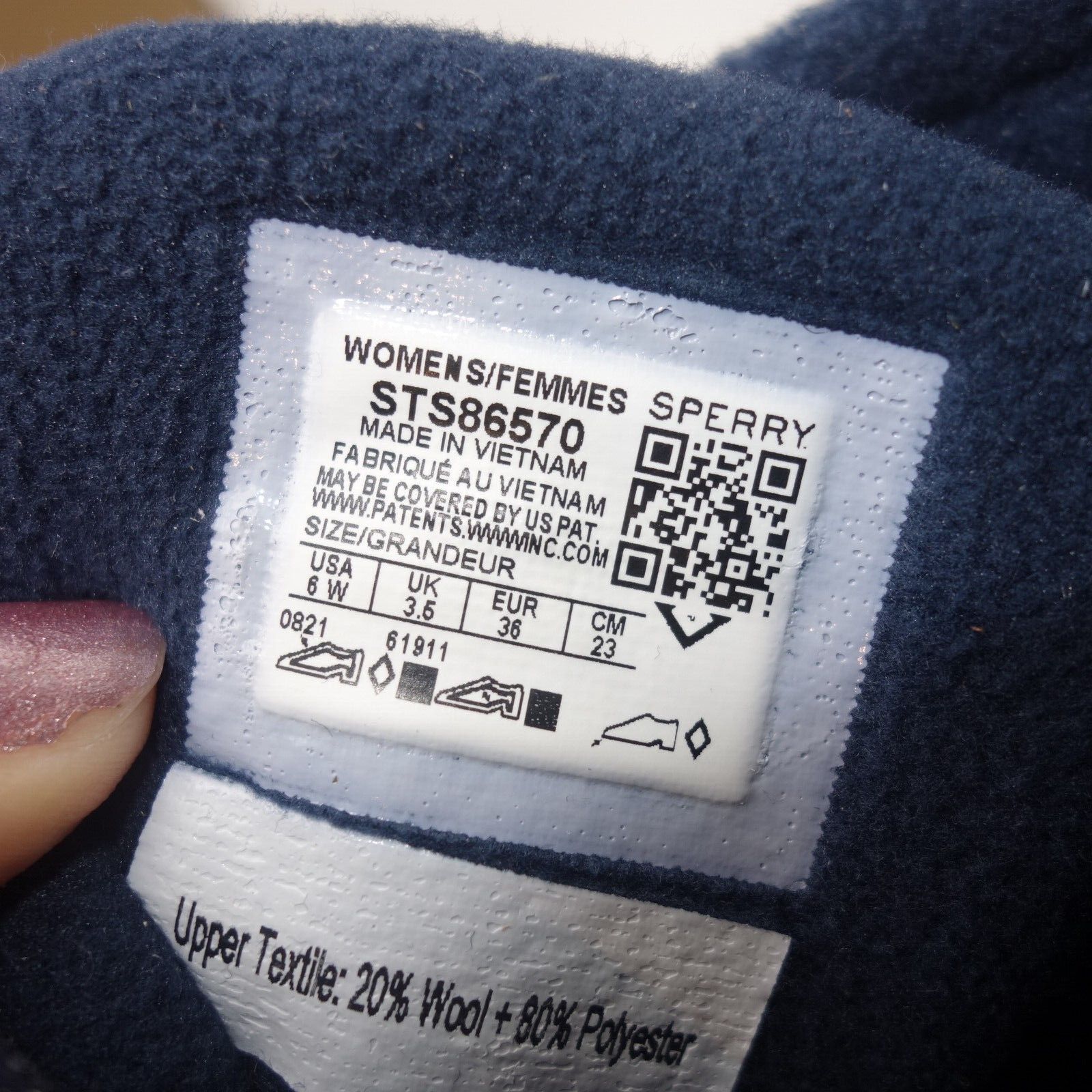 Sperry NEW Sperry Saltwater Cozy Wool Blue Duck Winter Boots Size US 6 / IT 36 - 9 Thumbnail