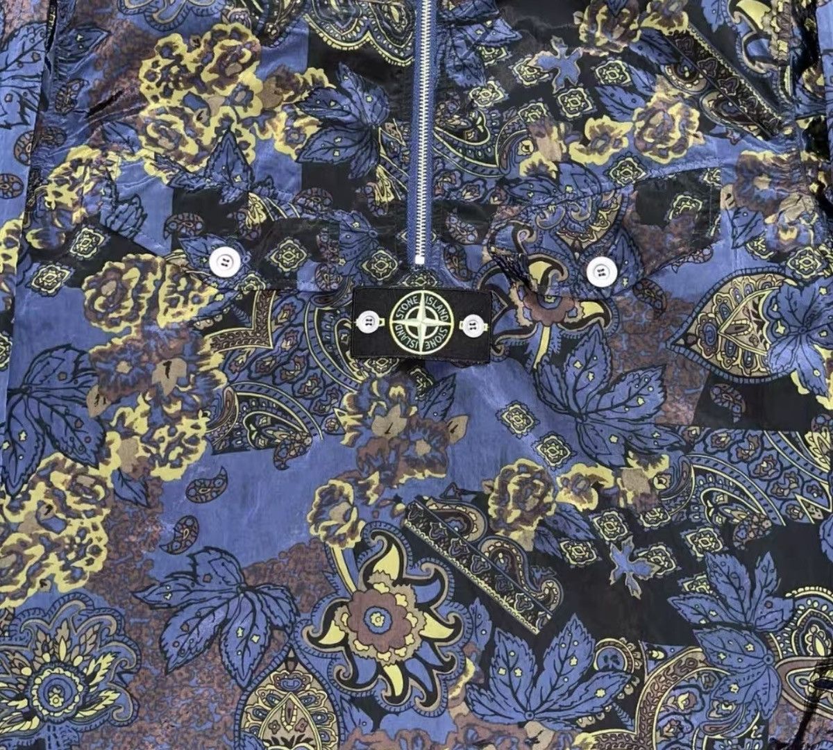 Stone Island × Supreme Supreme stone island anroak bandana jacket navy Size US L / EU 52-54 / 3 - 6 Thumbnail