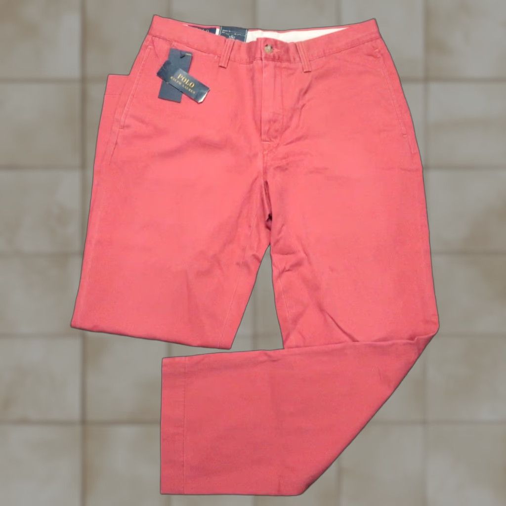 Polo Ralph Lauren Polo Ralph Lauren Pants Men Bedford Red Chino Classic Cotton Twill 32x30 NWT Size US XS / EU 42 / 0 - 1 Thumbnail