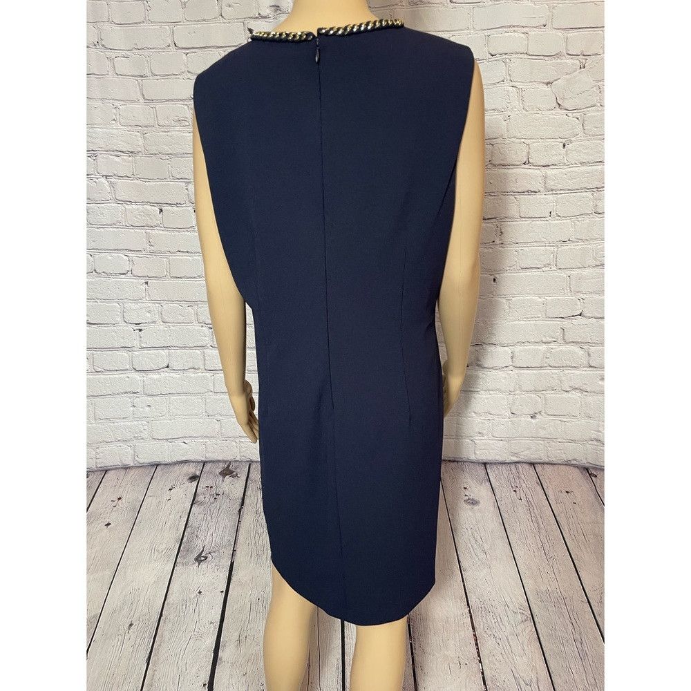 Ralph Lauren NWT New $135 Ralph Lauren Navy Sleeveless Chain Neck Dress Size XL / US 12-14 / IT 48-50 - 5 Thumbnail