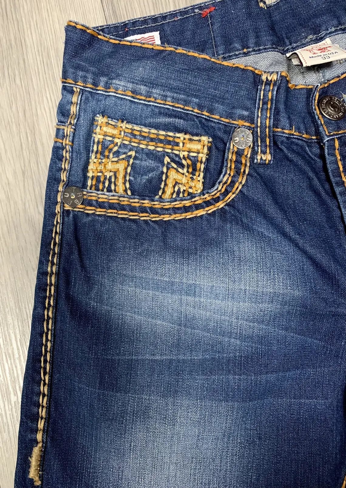 True Religion × Vintage True Religion Jackson Denim Made in USA Size US 32 / EU 48 - 3 Thumbnail