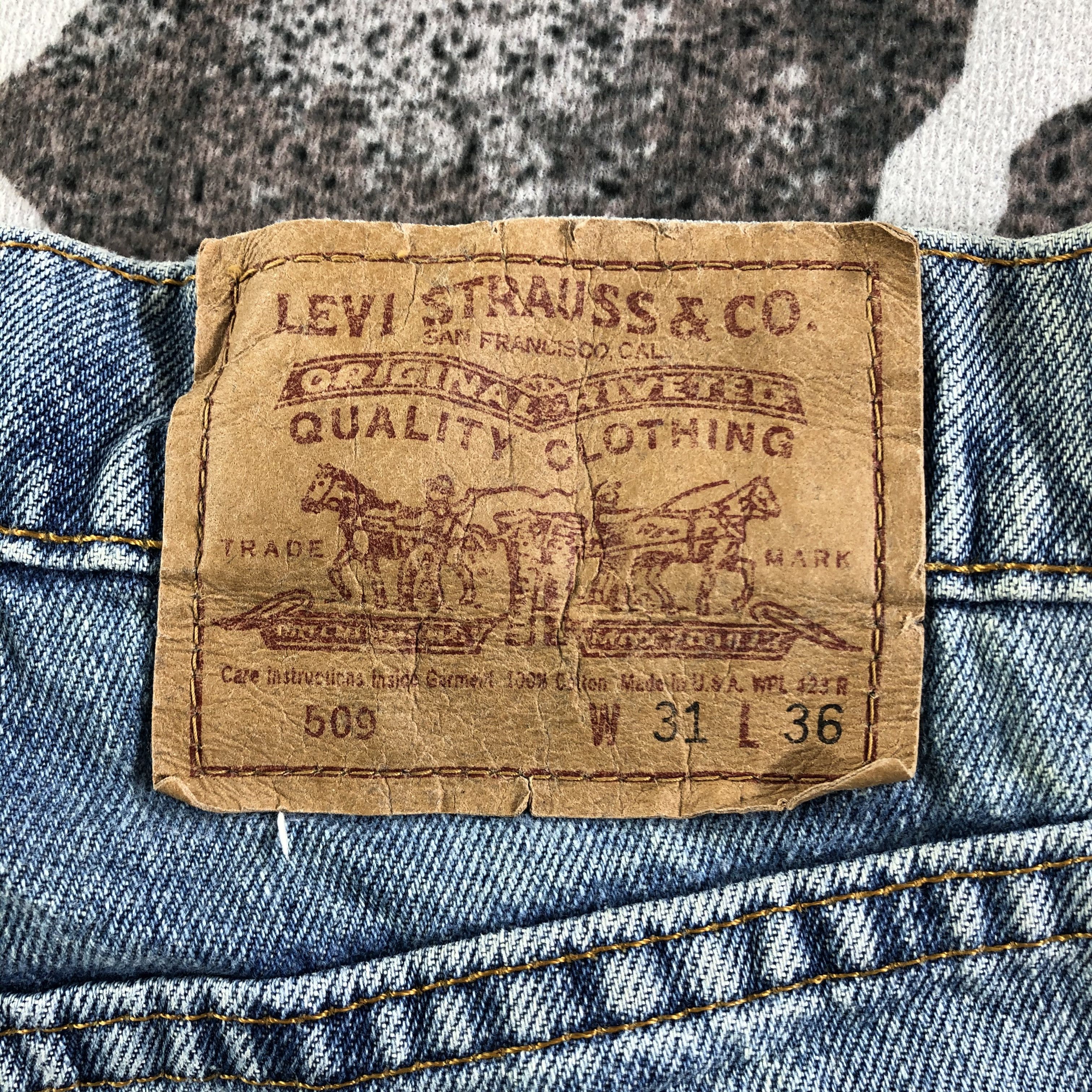 Levi's Vintage Levis 509 Jeans Medium Wash KJ2840 Size US 30 / EU 46 - 5 Thumbnail