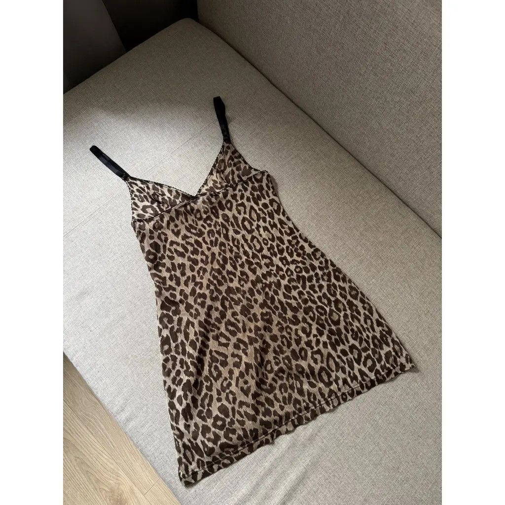 Dolce & Gabbana Dolce & Gabbana Leopard Animal Slip Mini Dress Size IT38 Size XS / US 0-2 / IT 36-38 - 3 Thumbnail